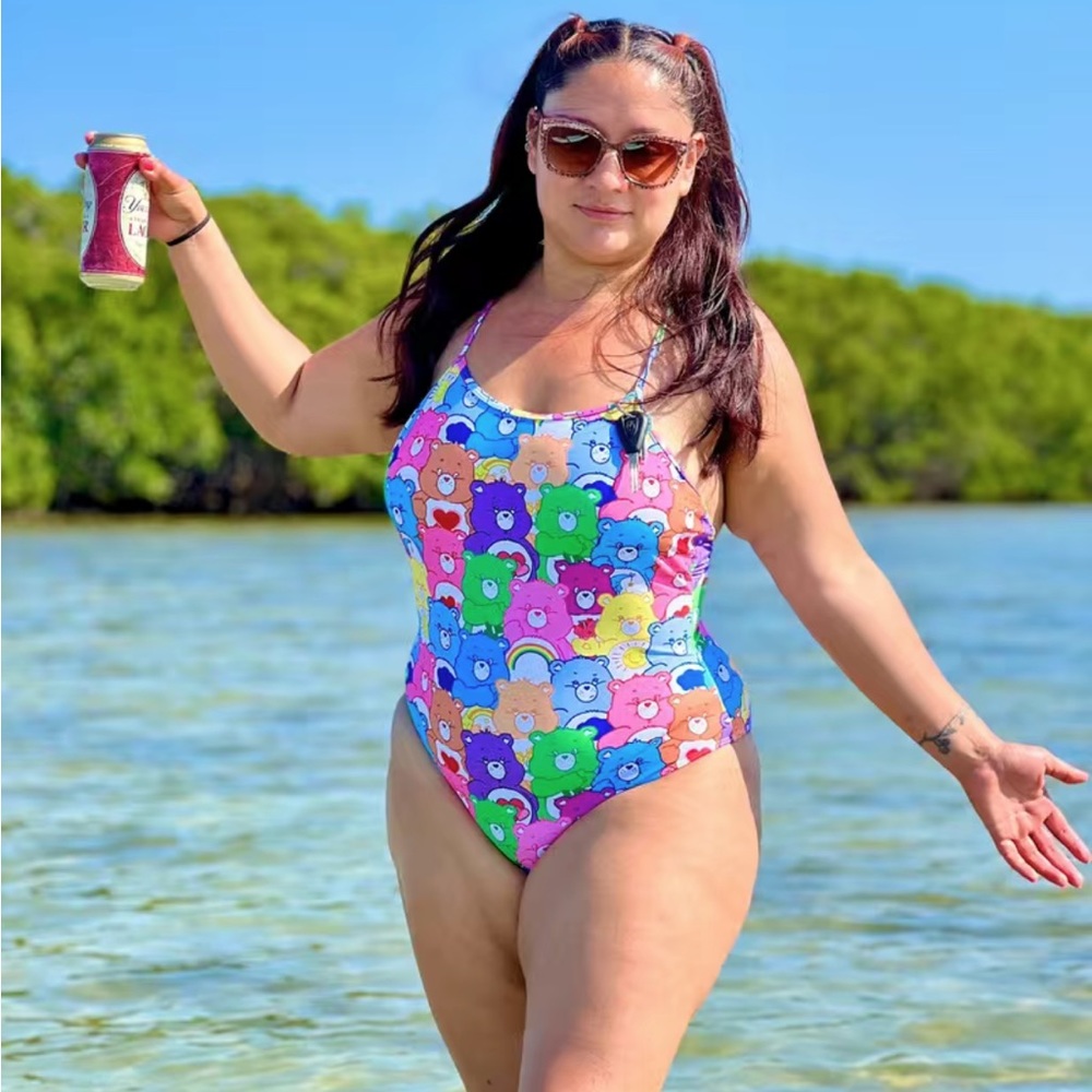 Carebears 80's Nostalgia One Piece Swimsuit